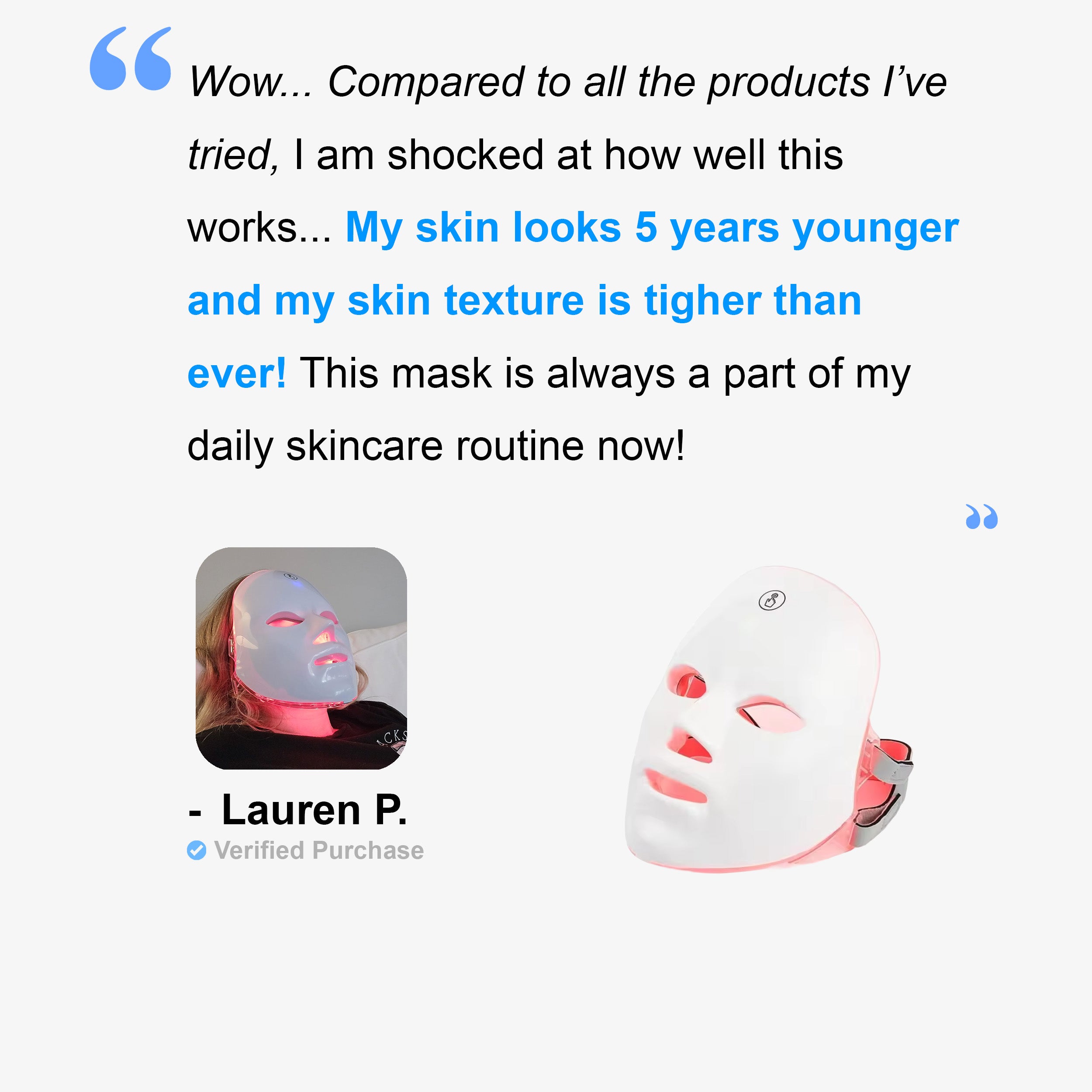Anti-Aging Red Light Mask