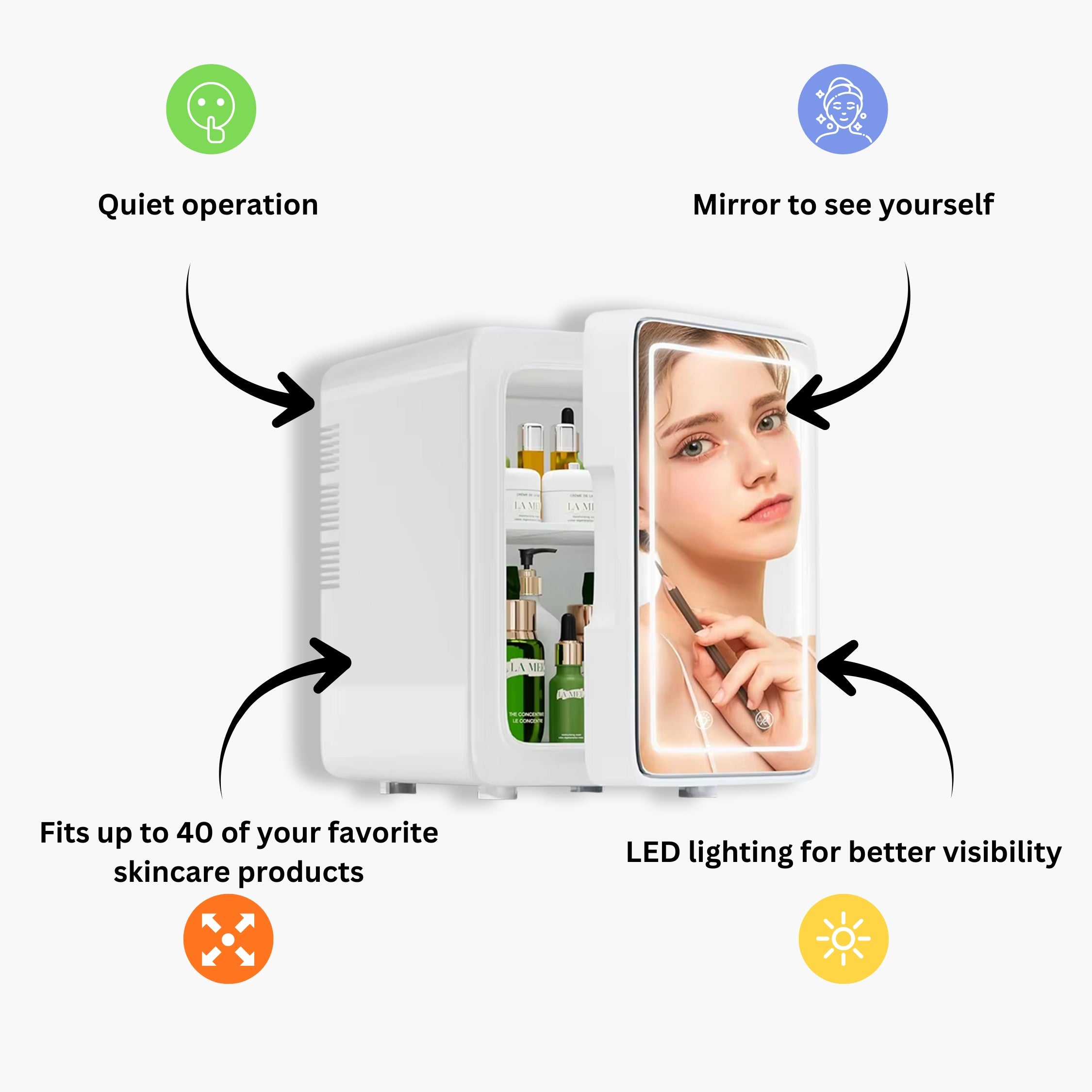 True Beauty Glow Skincare Fridge