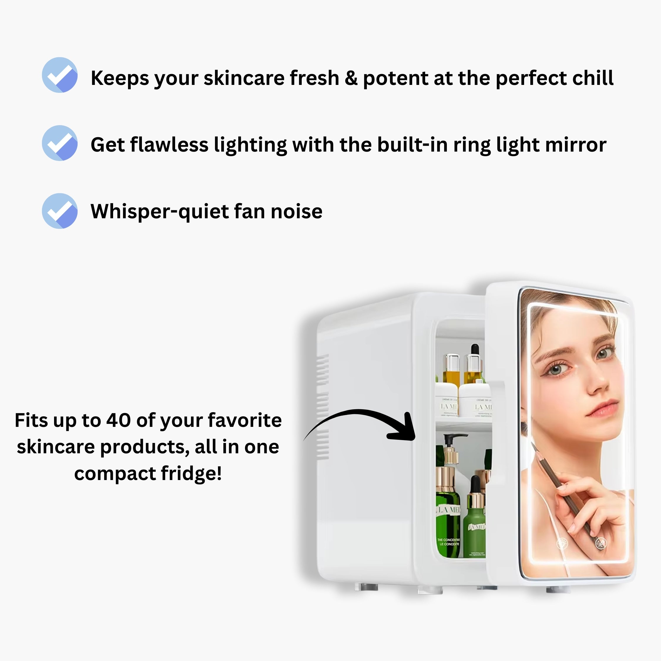 True Beauty Glow Skincare Fridge