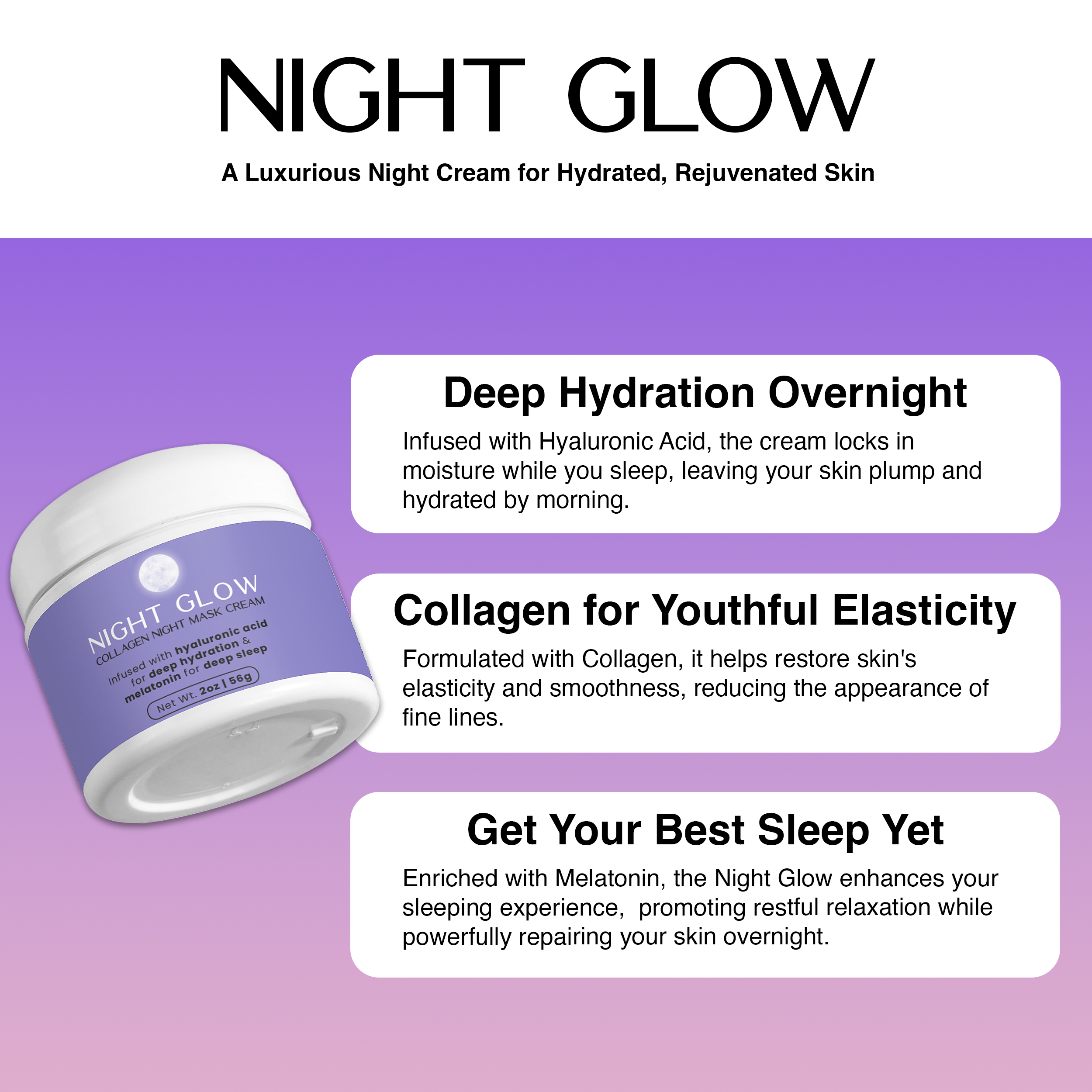 Night Glow Collagen Overnight Repair Cream